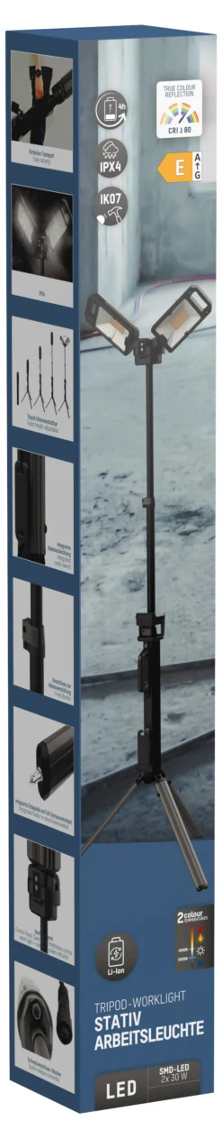 Arbeidslampe oppladbar 5000lm