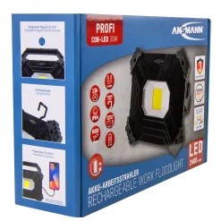 Arbeidslampe oppladbar 2800lm med magnet