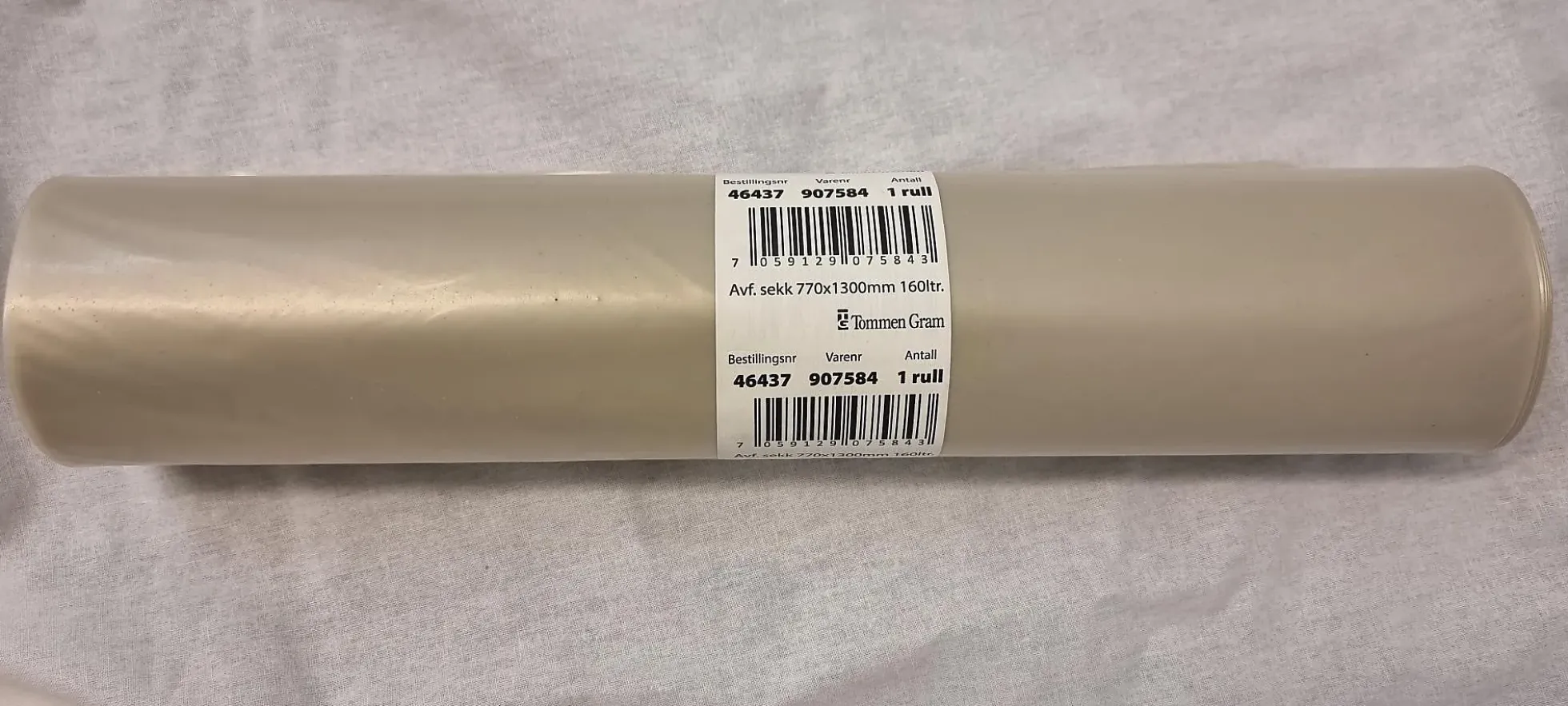 Avfallsekk 160l klar kraftig 720x1120mm 10stk