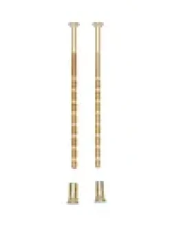 Avkappskrue messing M4x90mm