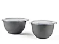 Bakebollesett Margrethe med lokk pebble svart 2+3l