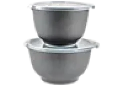 Bakebollesett Margrethe med lokk pebble svart 2+3l