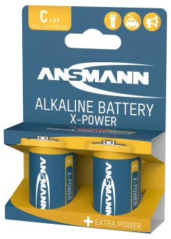 Batteri alkaline C 2stk XPower