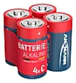 Batteri C alkaline 4stk