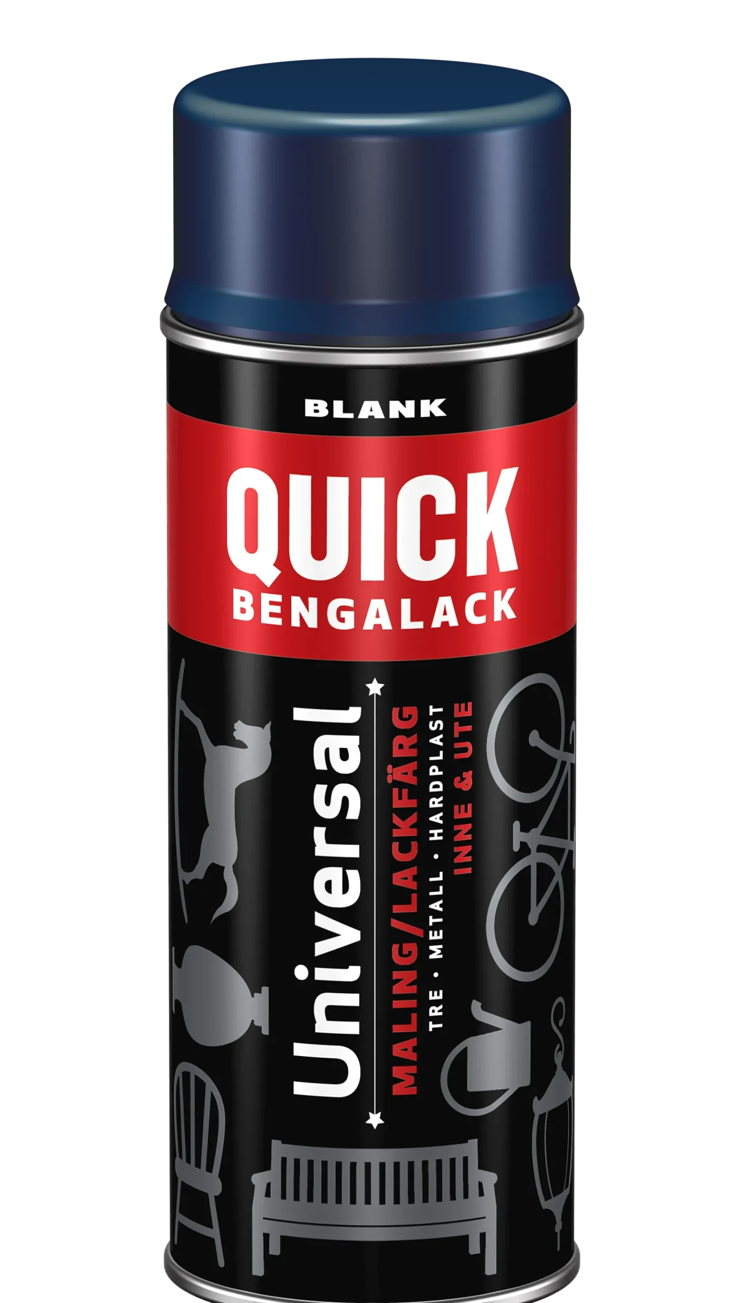 Bengalack spray marineblå blank 400ml