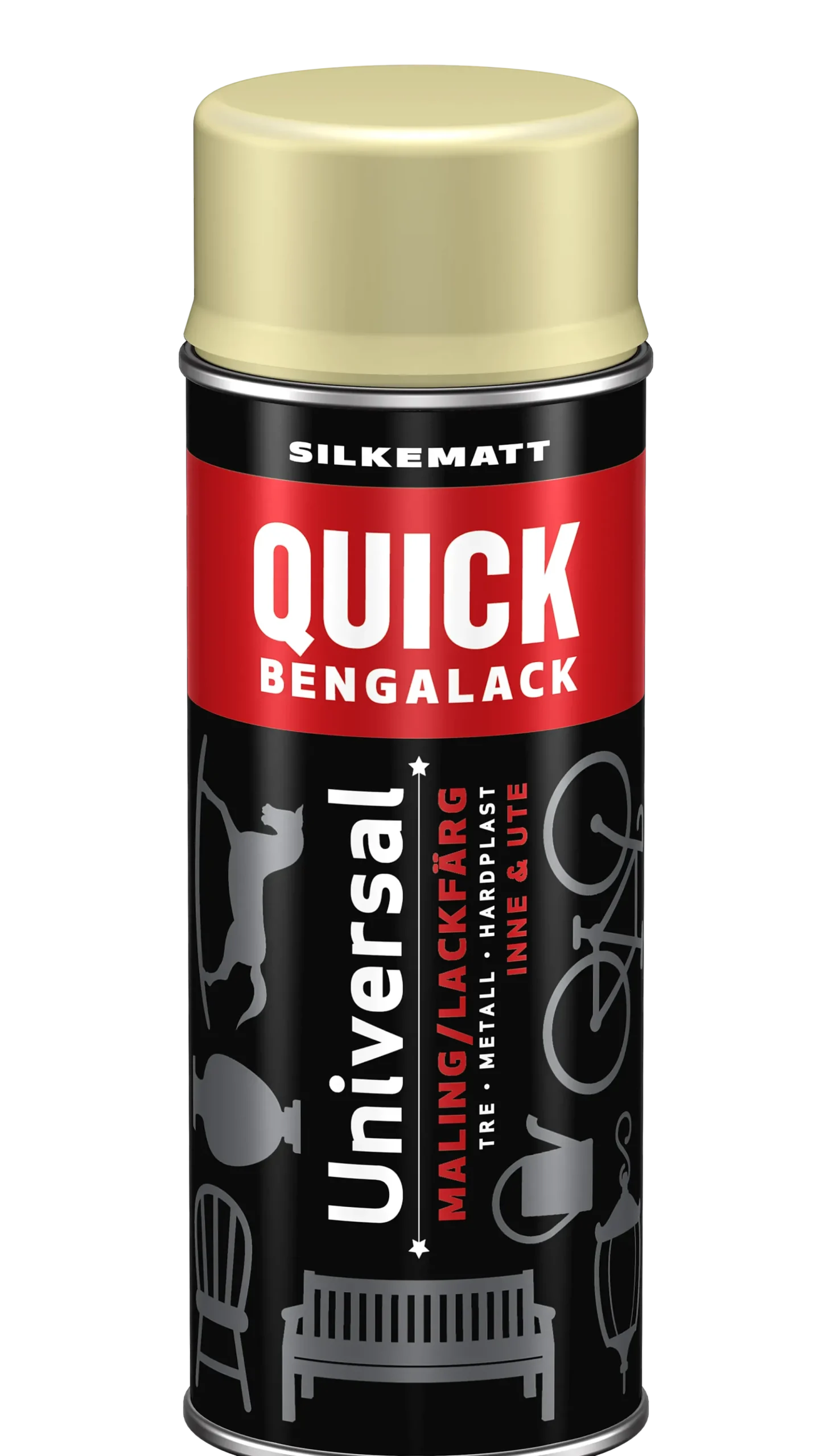 Bengalack spray naturlig silkematt 400ml