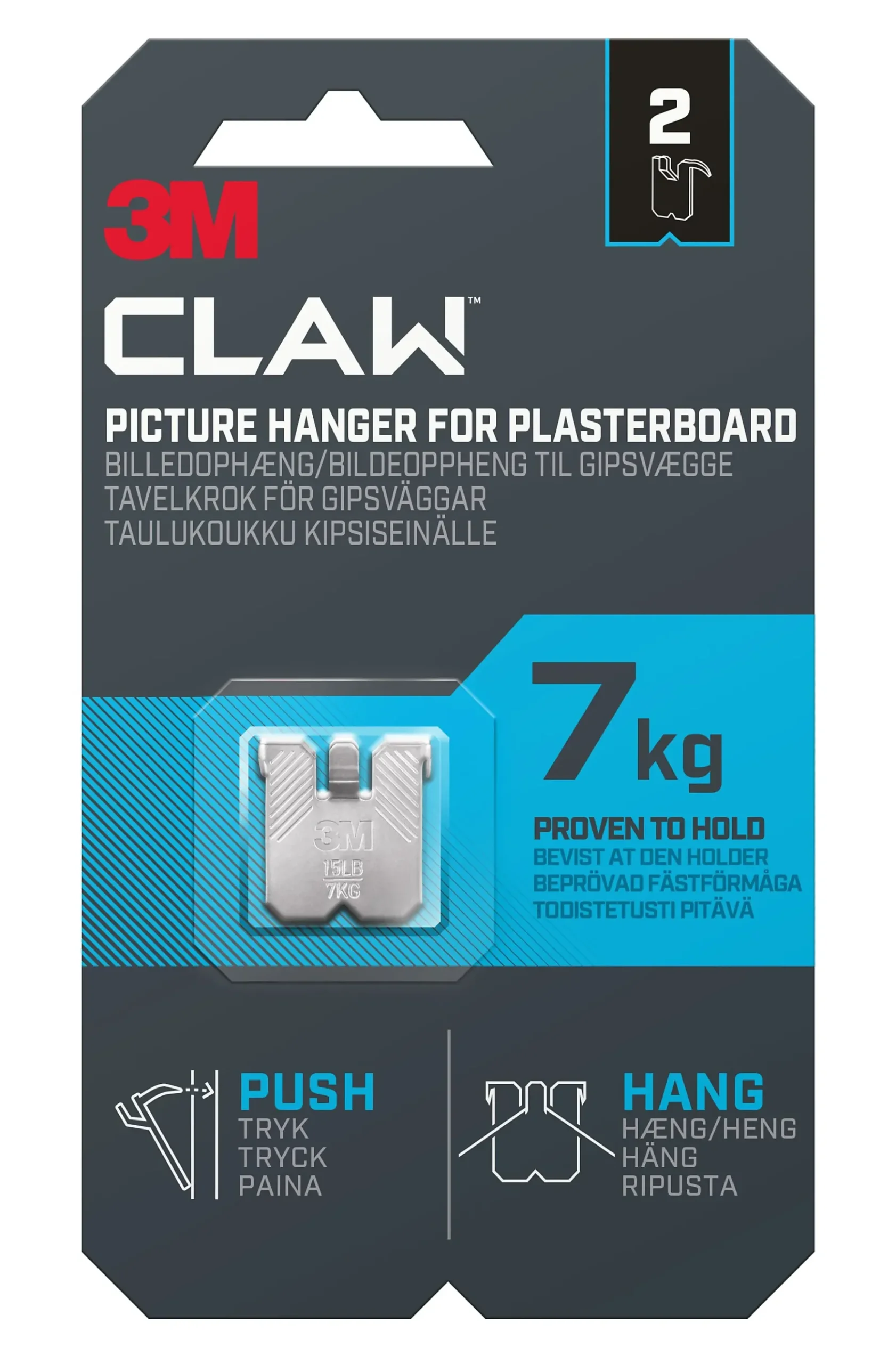 Bildeoppheng til gipsvegg 7kg 2stk