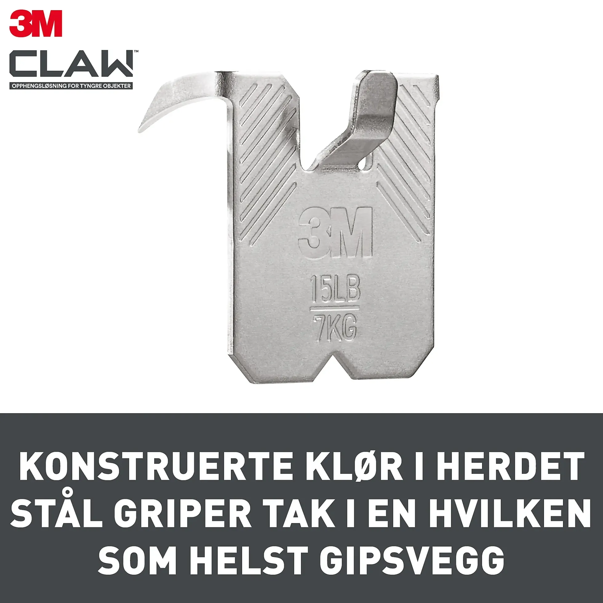 Bildeoppheng til gipsvegg 7kg 2stk
