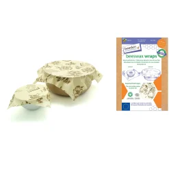 Bivokspapir ark medium og large 2stk assortert
