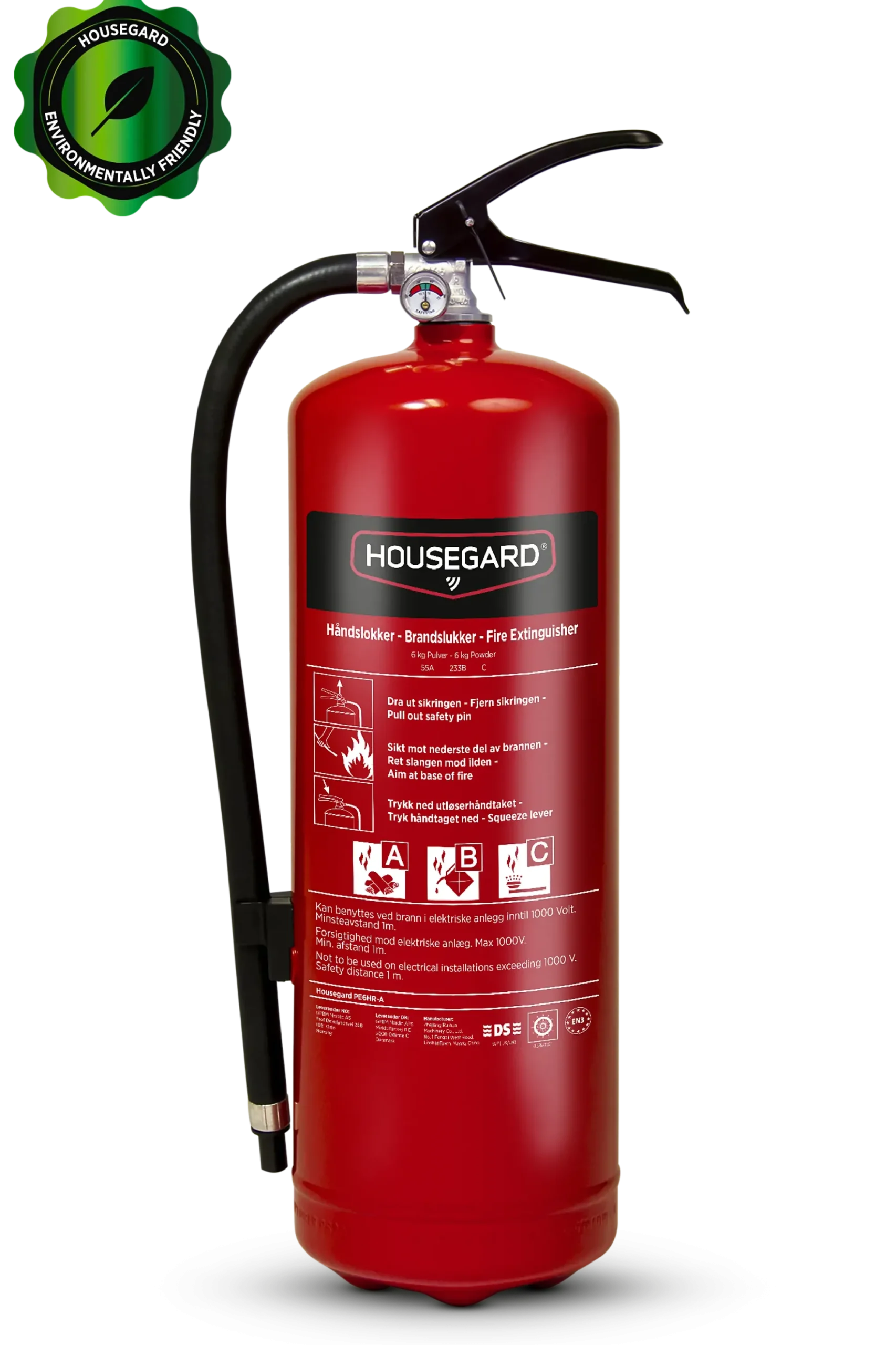 Brannslukker 6kg Pulver 55A