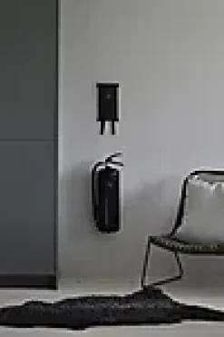 Brannteppe 120x180cm Sort silikonbelagt