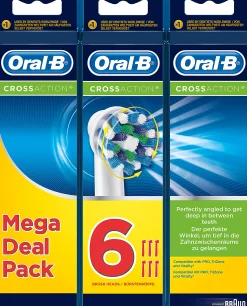 BØRSTEHODE REFILL CROSSACTION REFILL 2+2+2CT