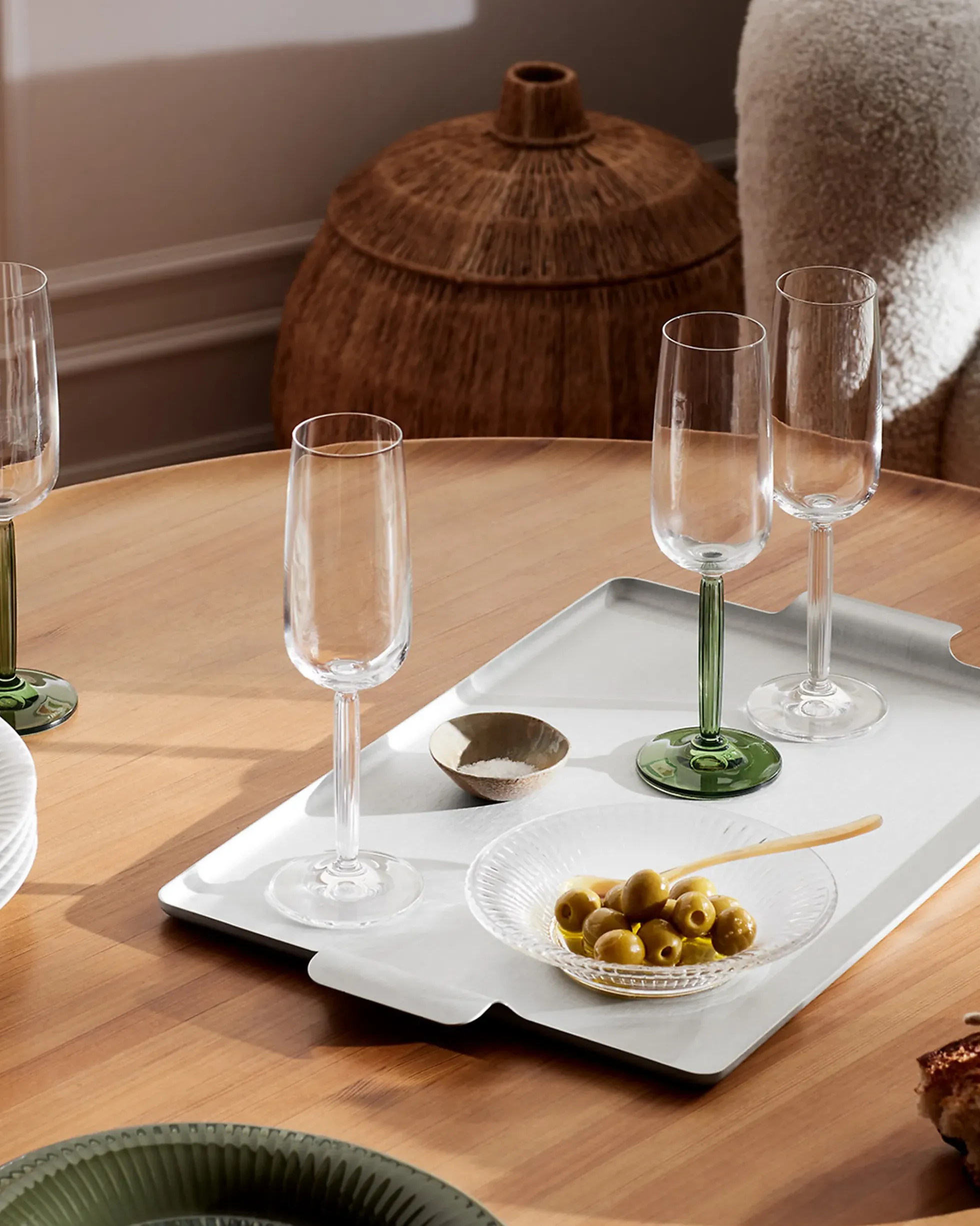 Champagneglass 24cl Grønn 2stk Hammershøi