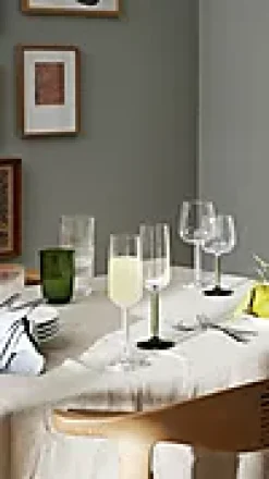 Champagneglass 24cl Grønn 2stk Hammershøi