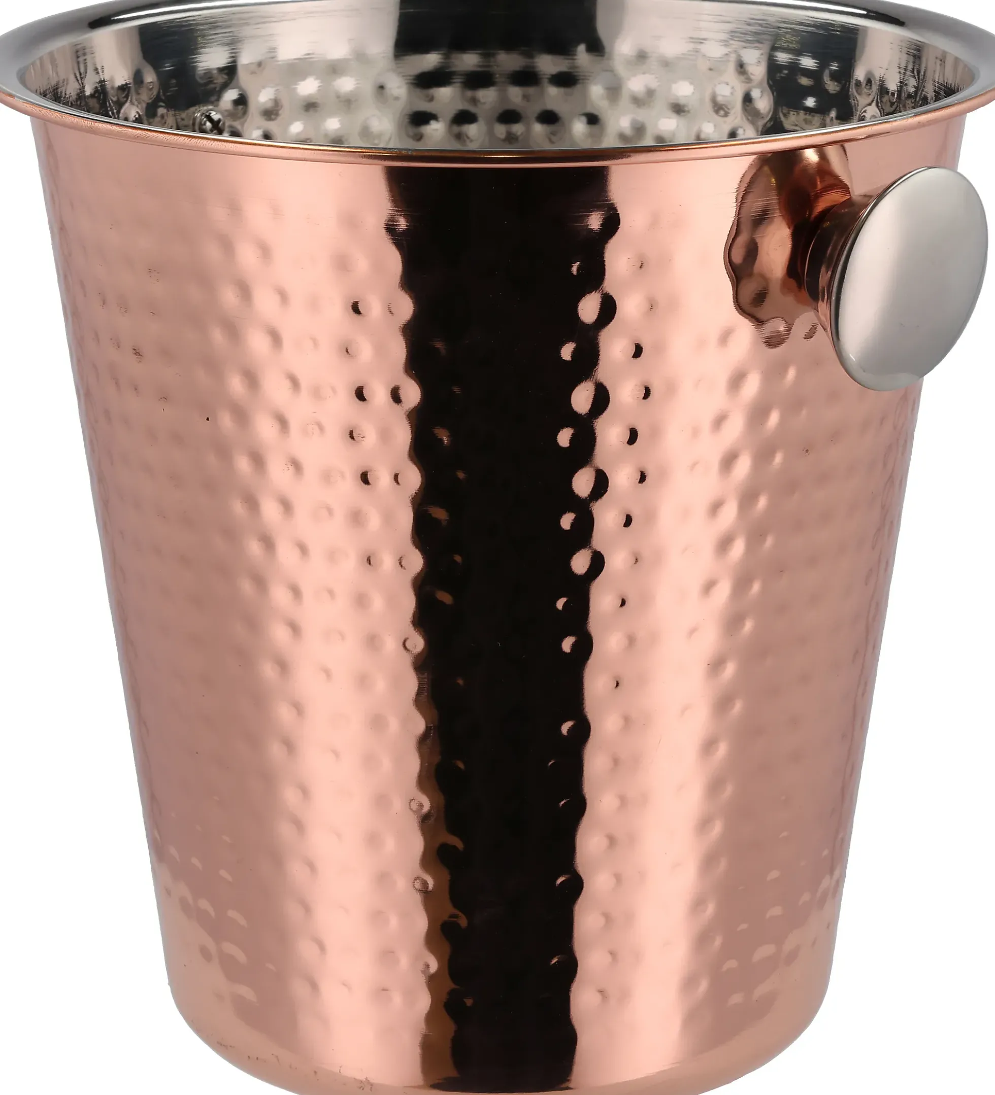 CHAMPAGNEKJØLER KOBBER/STÅL 22CM