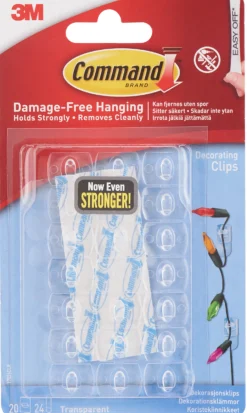 Dekorklips med clear strips