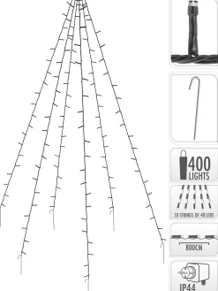 Flaggstanglys 400ledlys 8m