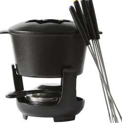 Fonduesett i støpejern 10 deler
