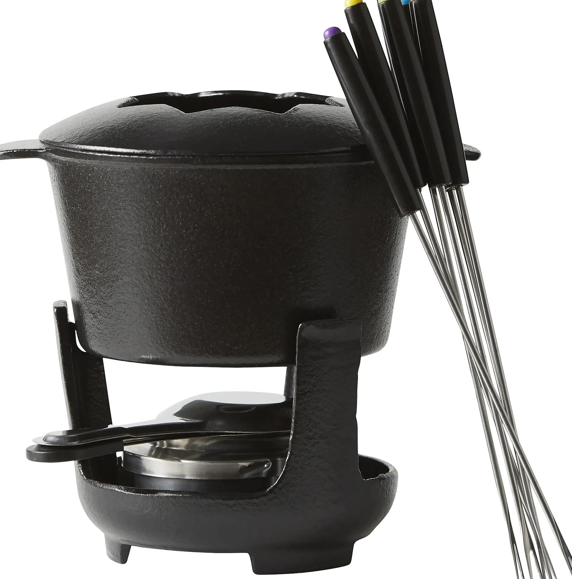 Fonduesett i støpejern 10 deler
