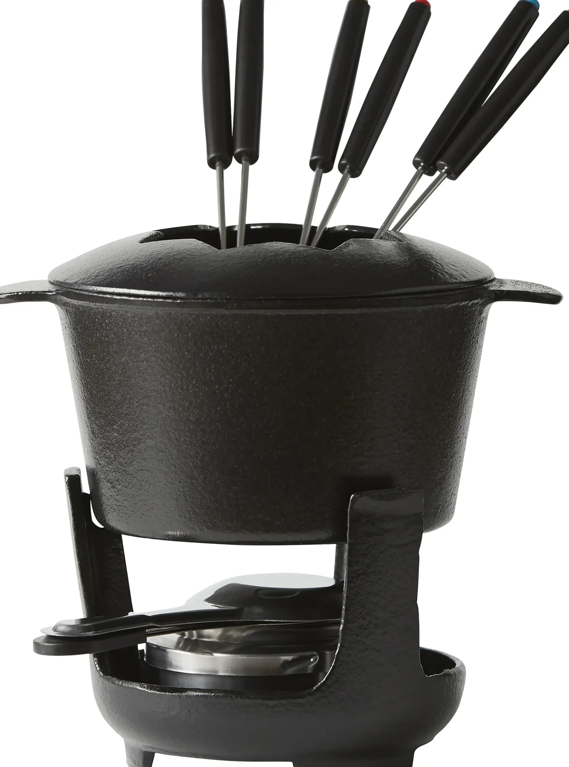 Fonduesett i støpejern 10 deler