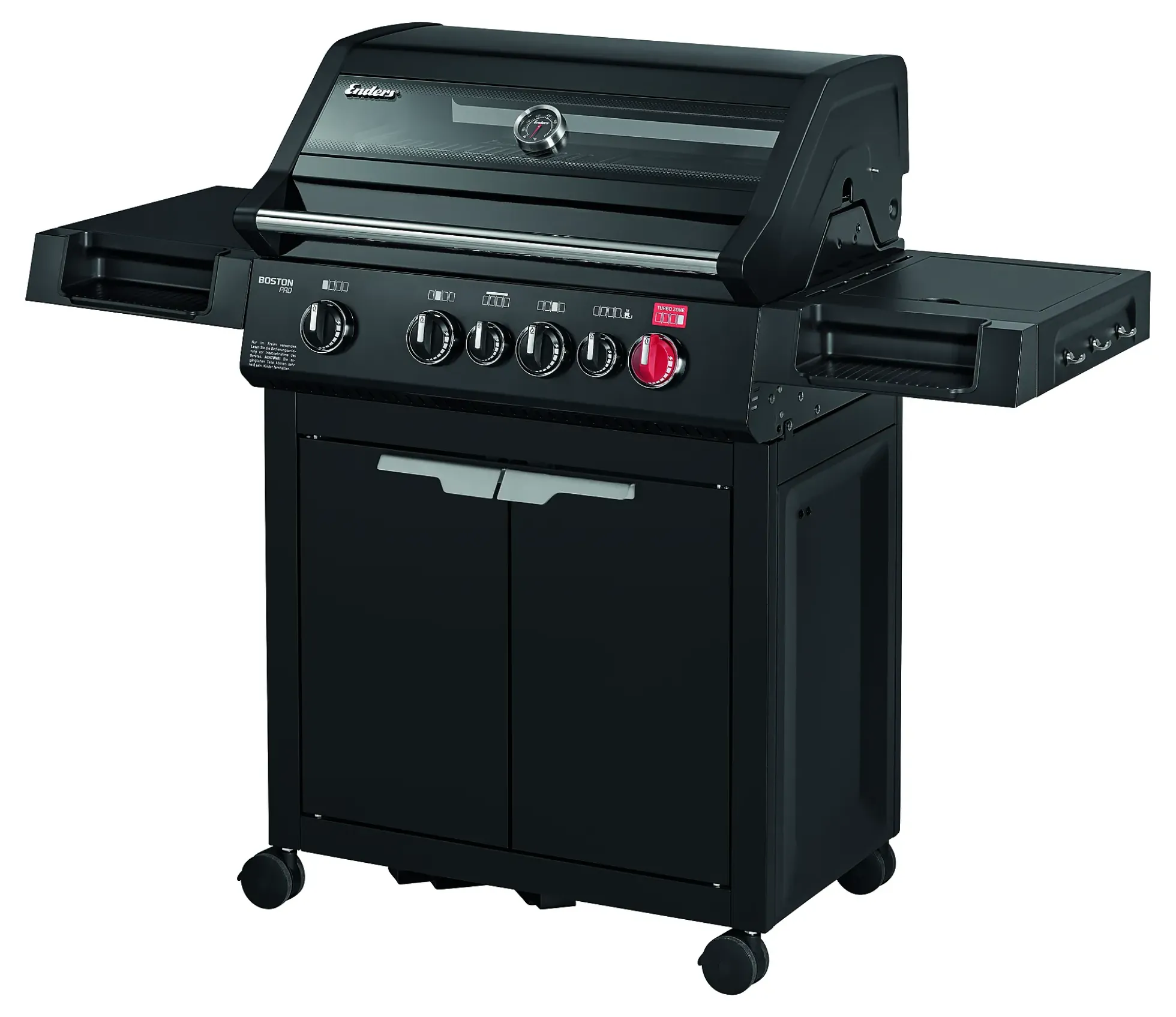 Gassgrill Boston Black 4 brenner