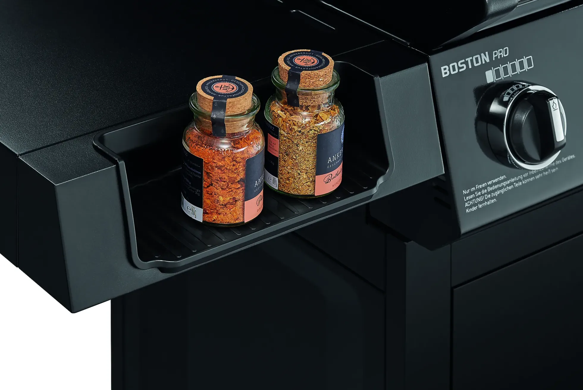 Gassgrill Boston Black 4 brenner