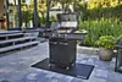 Grillmatte i sort pvc 150x80cm