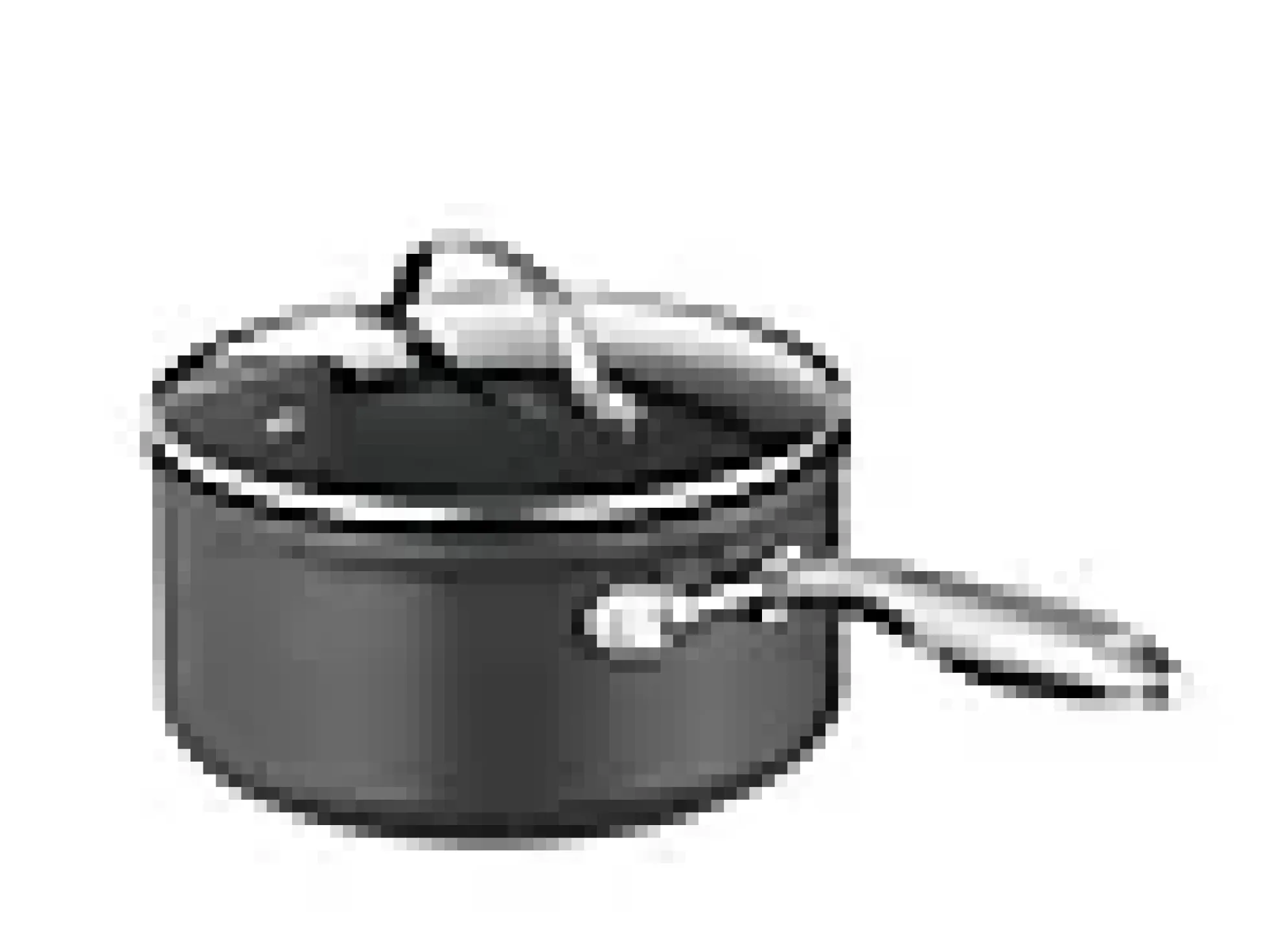 Grytesett med Lokk 3 Deler 2,3L/3,3L/5,7l Noble Black