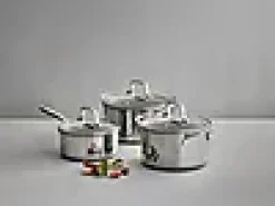 Grytesett med lokk 2,1l/3,3l/5,3l 3-Ply Premium Hybrid