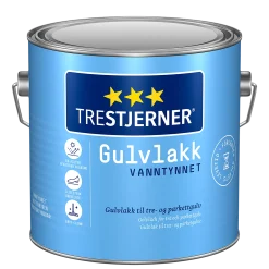 Gulvlakk halvblank vannbasert 3l