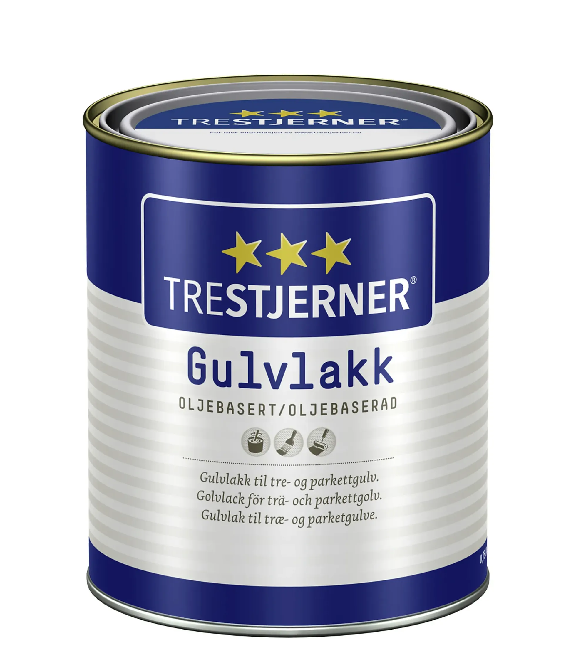 Gulvlakk oljebasert halvblank 0,75l