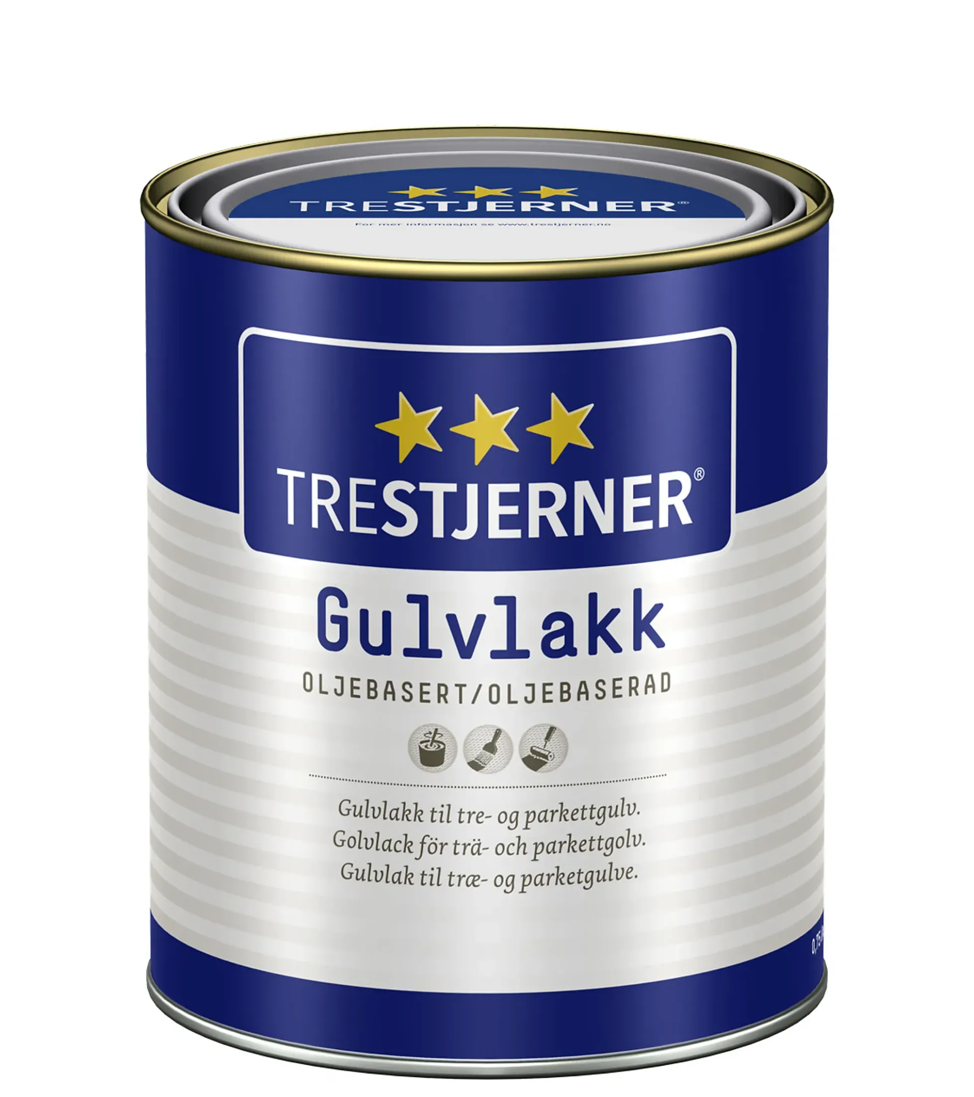 Gulvlakk oljebasert halvblank 0,75l