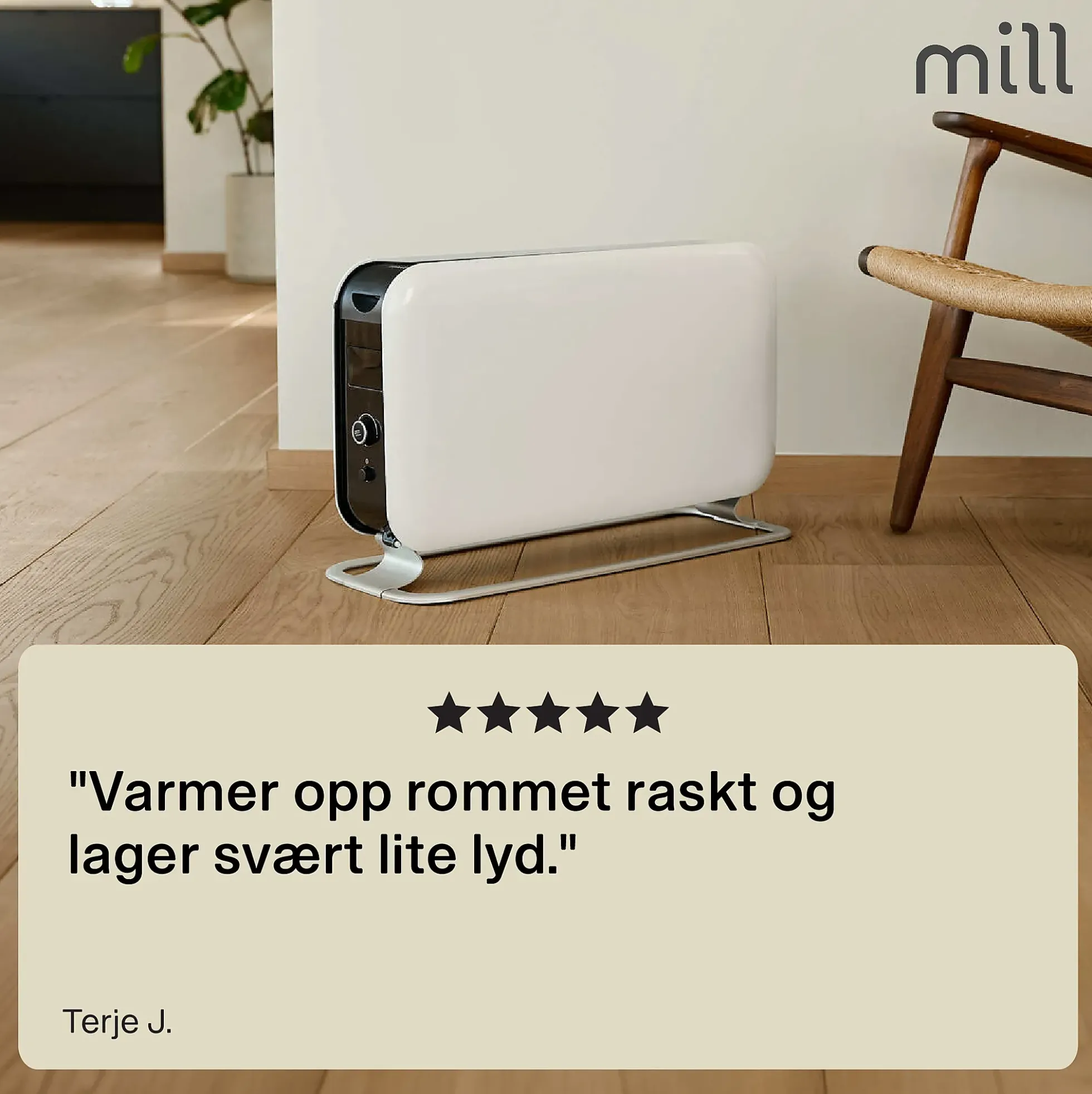 Gulvovn frittstående 2200w