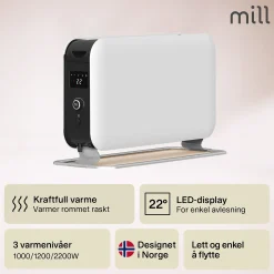 Gulvovn frittstående 2200w