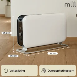 Gulvovn frittstående 2200w