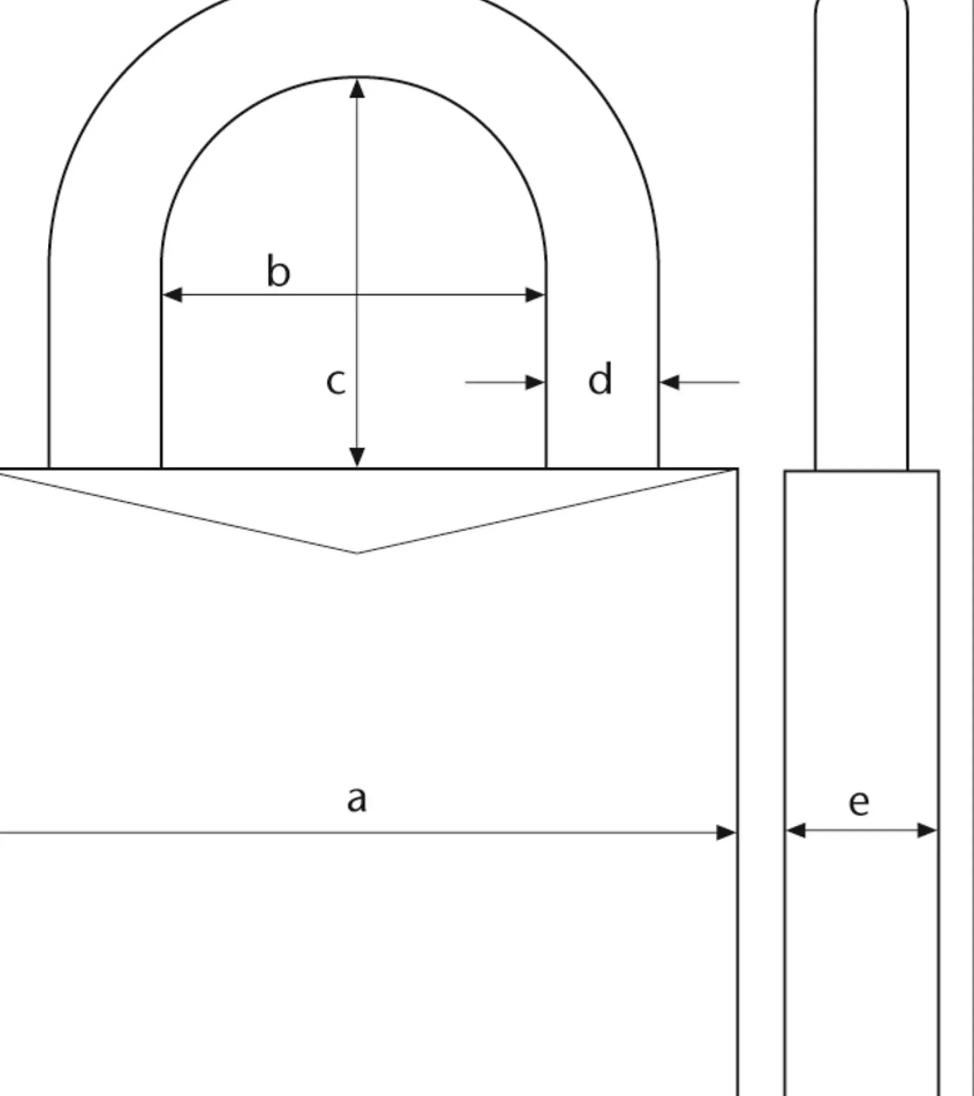 Hengelås 70IB/45 HB 63 aqua safe FG godkjent klasse 1