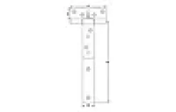Hengsel T 1762 galv 230mm