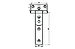 Hengsel T 1761 galv 155mm