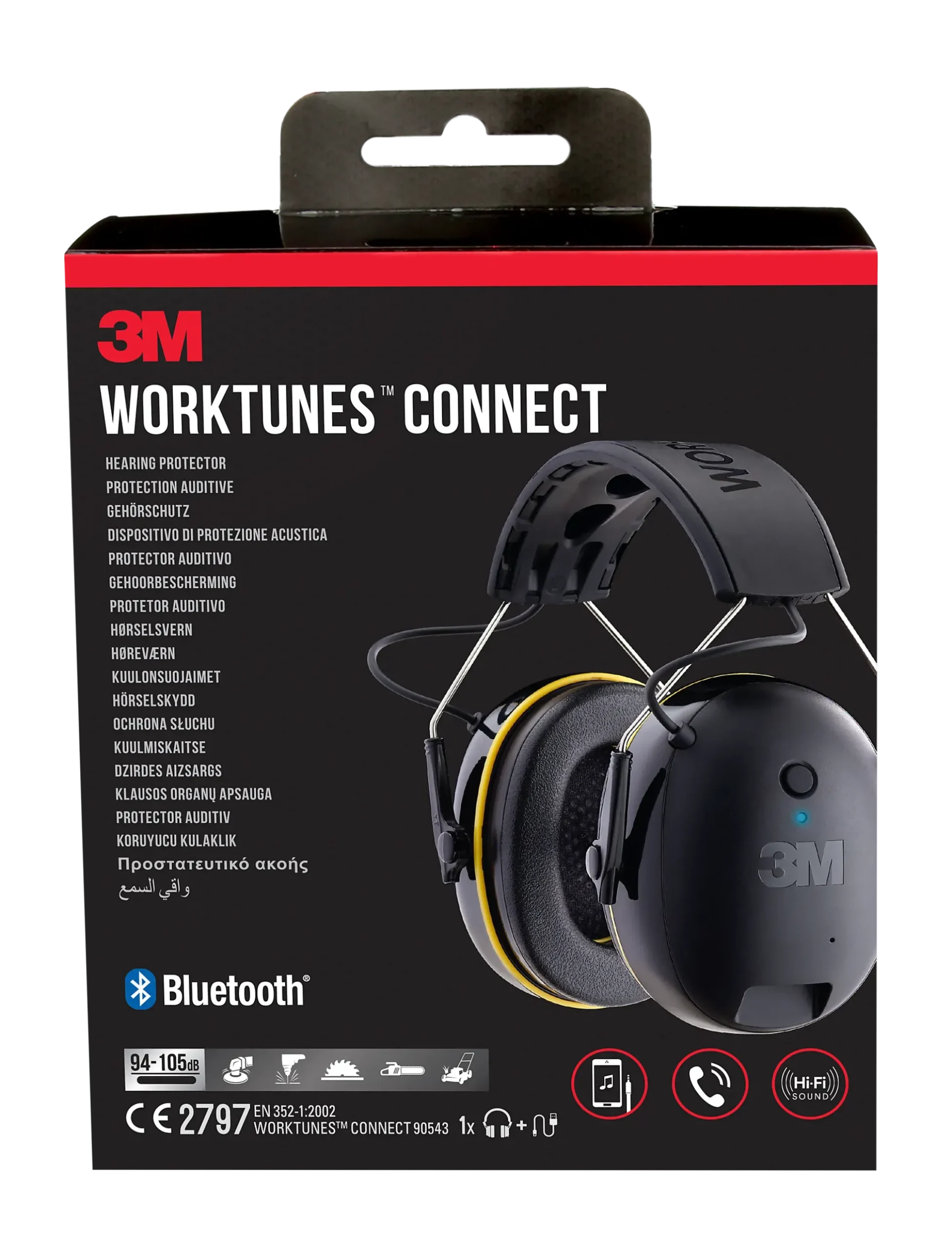 Hørselvern med Bluetooth 94–105dB