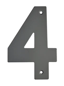 HUSNUMMER GRÅ 140MM 4