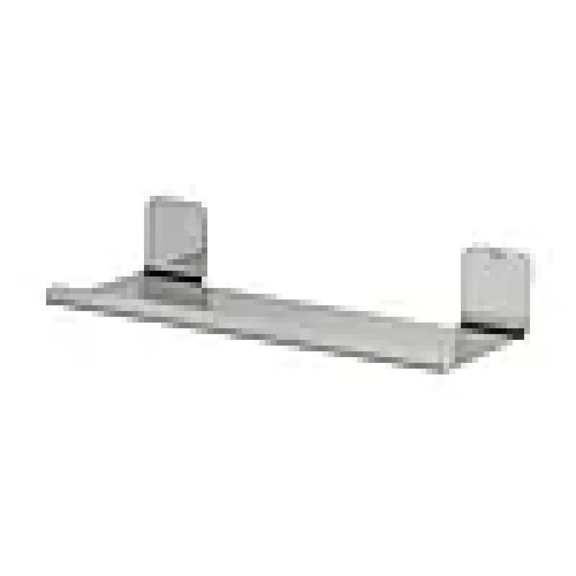 Hylle stor 30cm dobbeltsidig tape colar krom