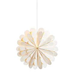 Julestjerne hvit Marigold papir 60cm 3,5m
