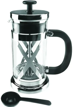 Kaffepresse 2 kopper krom