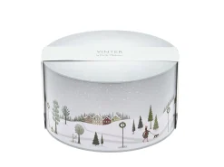 Kakebokssett Vinter Arctic Ice/Woodrose Metal 22x12/20x10cm
