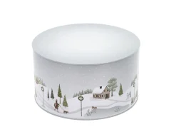Kakebokssett Vinter Arctic Ice/Woodrose Metal 22x12/20x10cm