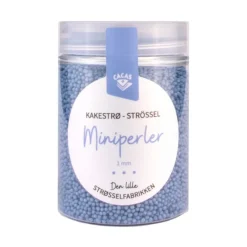 Kakestrø Miniperler Blå Indigo 1mm 90g