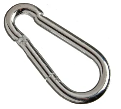 Karabinkrok elektro galvanisert 7x70mm