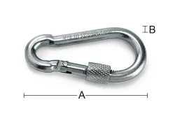 KARABINKROK 245S LÅS 60X6MM FORSINKET