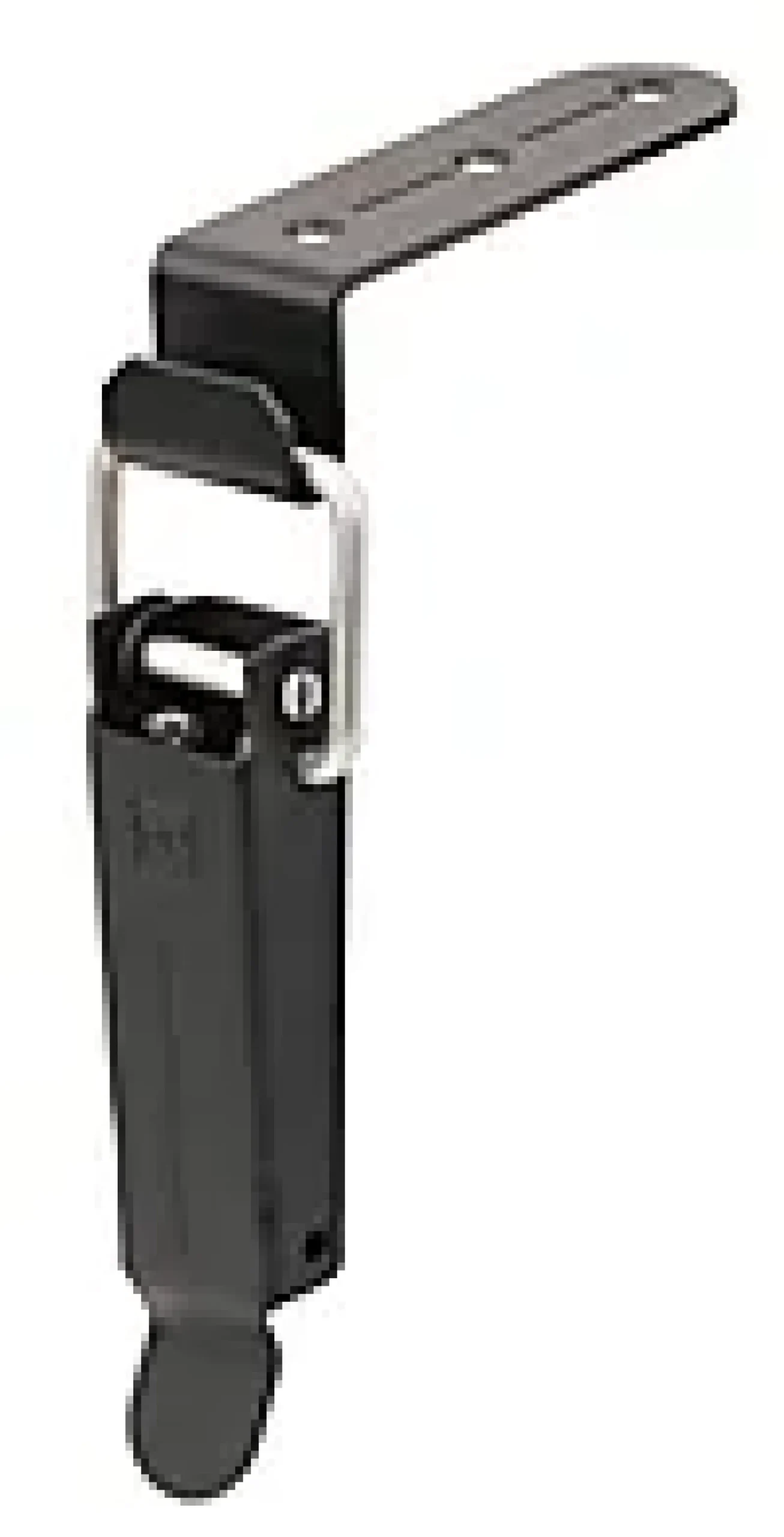 Kassestrammer 165mm finstruktur svart med rustfri A4 tapp