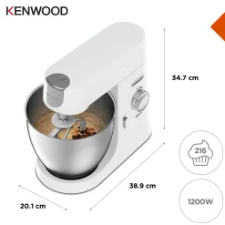 KJØKKENMASKIN KVL4101.W 1200W HVIT 6,7L RFRI M/EKSTRA SKÅL